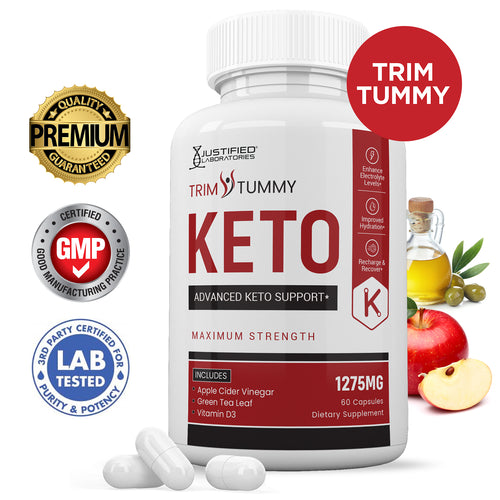 Trim Tummy Keto ACV Pills 1275MG