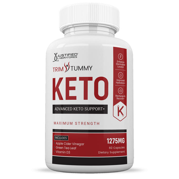 Front of Trim Tummy Keto ACV Pills 1275MG