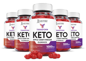 5 bottles of Transform Keto ACV Gummies