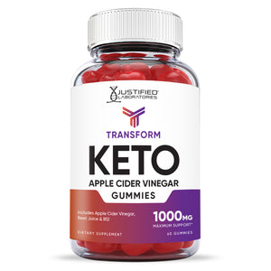 Front facing image of  Transform Keto ACV Gummies