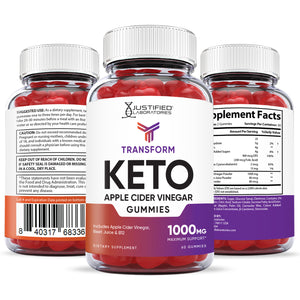 טרנספורמציה של Keto ACV Gummies + חבילת כדורי Keto