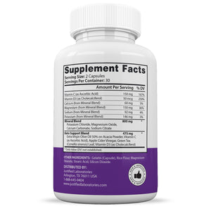 Supplement Facts of Transform Keto ACV Pills 1275MG