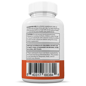 Suggested use and warnings of Transform Keto ACV Pills 1275MG'