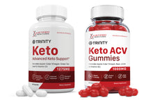 Cargar imagen en el visor de la Galería, Front facing image of Trinity Keto ACV Gummies + Pills Bundle