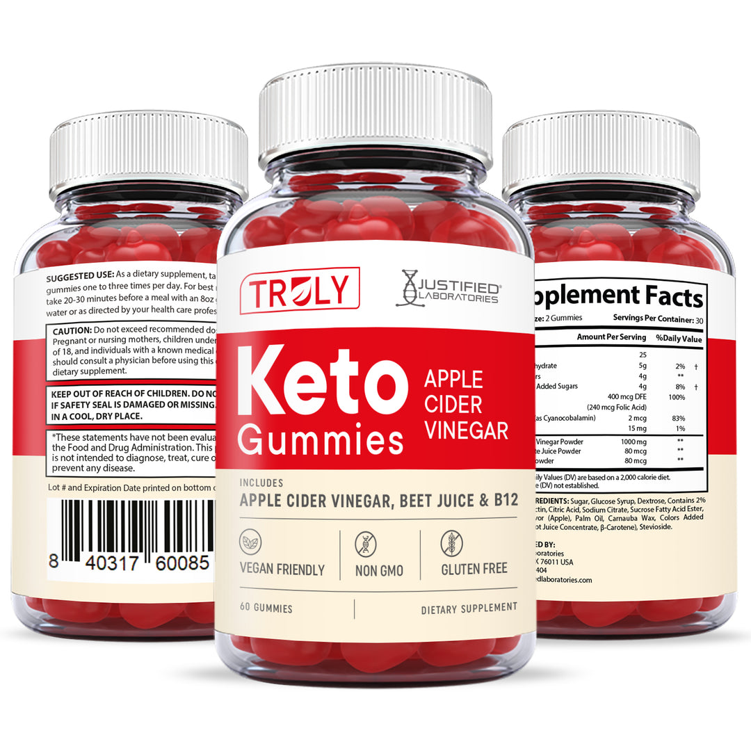All sides of Truly Keto ACV Gummies