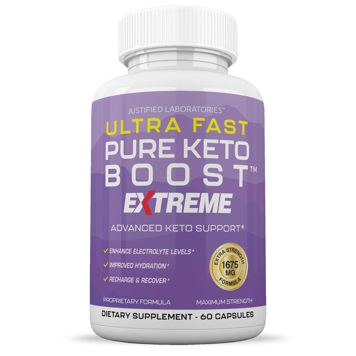 Front of Ultra Fast Pure Keto Boost Keto ACV Extreme Pills 1675MG
