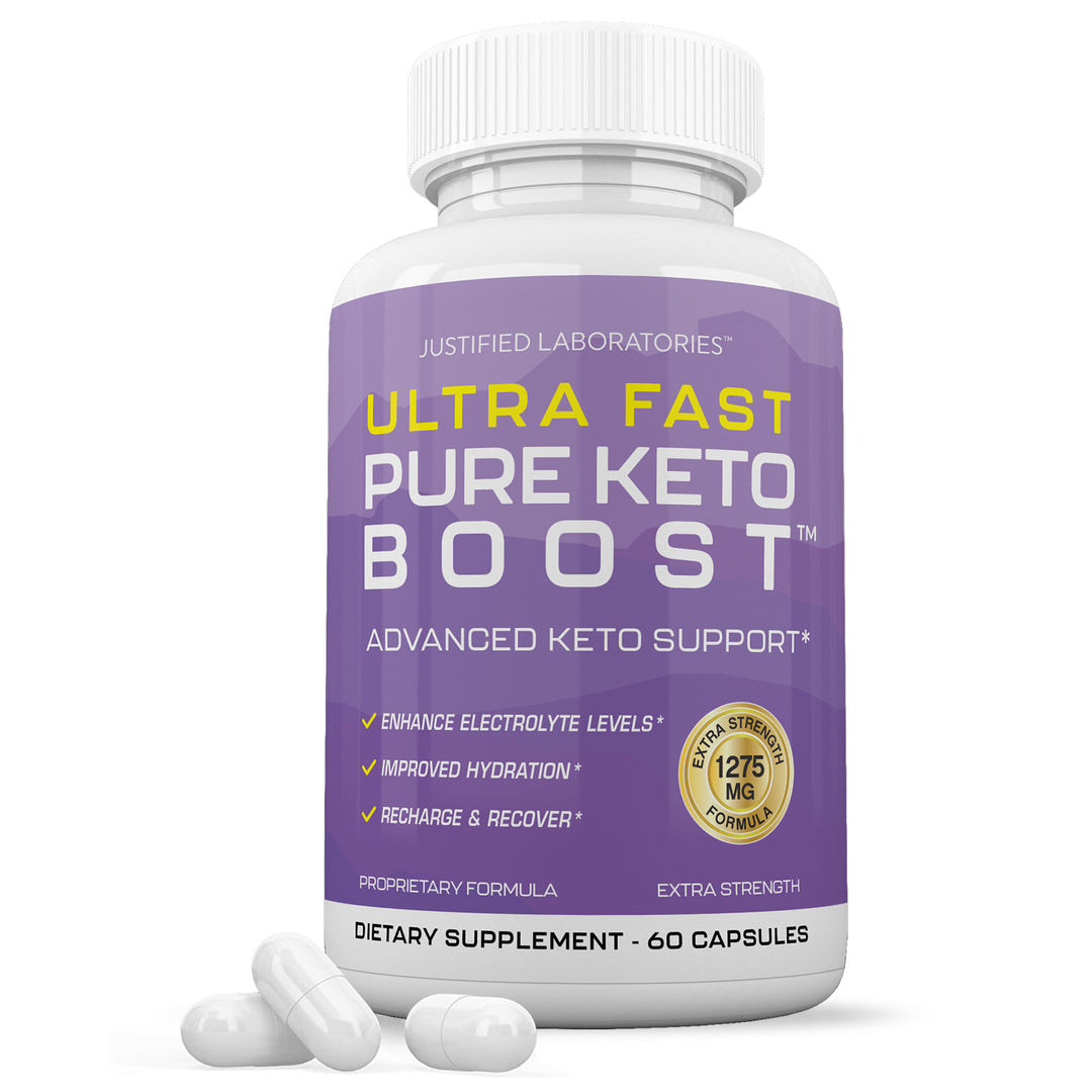 1 Bottle of Ultra Fast Pure Keto Boost Keto ACV Pills 1275MG