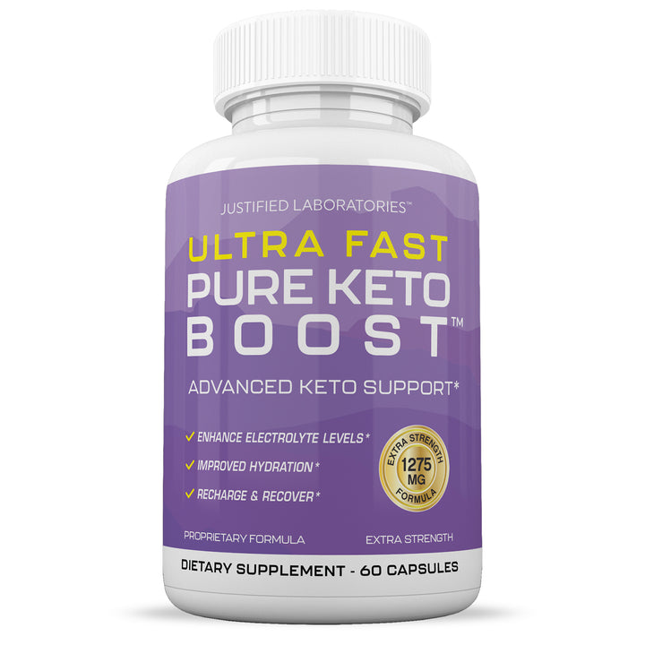 Front of Ultra Fast Pure Keto Boost Keto ACV Pills 1275MG
