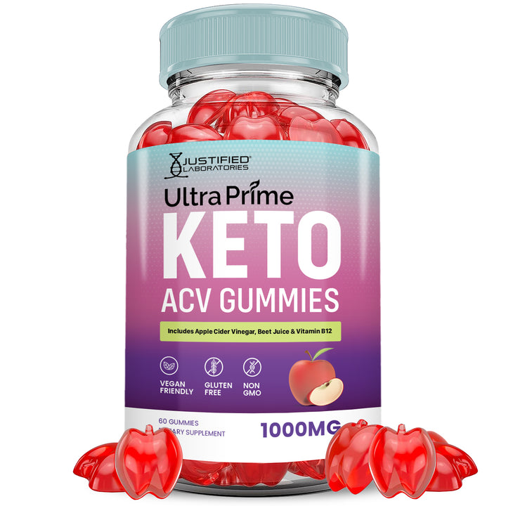 1 Bottle Ultra Prime Keto ACV Gummies 1000MG