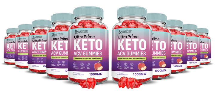 10 Bottles Ultra Prime Keto ACV Gummies 1000MG