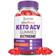 Laden Sie das Bild in den Galerie-Viewer, 1 bottle Ultra Quick Keto ACV Gummies Extreme 2000mg