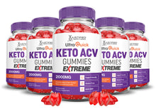 Cargar imagen en el visor de la Galería, 5 bottles Ultra Quick Keto ACV Gummies Extreme 2000mg