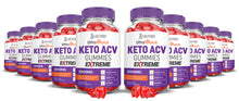 Cargar imagen en el visor de la Galería, 10 bottles Ultra Quick Keto ACV Gummies Extreme 2000mg