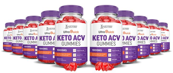 10 bottles Ultra Quick Keto ACV Gummies 1000MG
