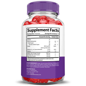 Supplement  Facts of Ultra Quick Keto ACV Gummies 1000MG