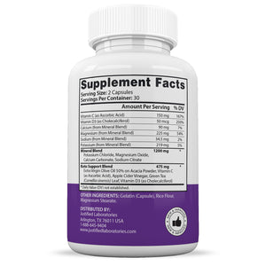 Supplement Facts of Ultra Quick Keto ACV Extreme Pills 1675MG