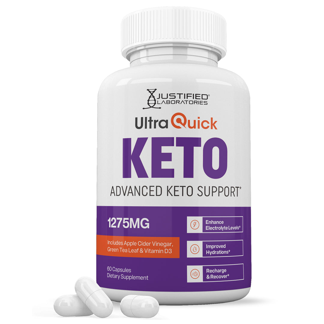 1 Bottle of Ultra Quick Keto ACV Pills 1275MG