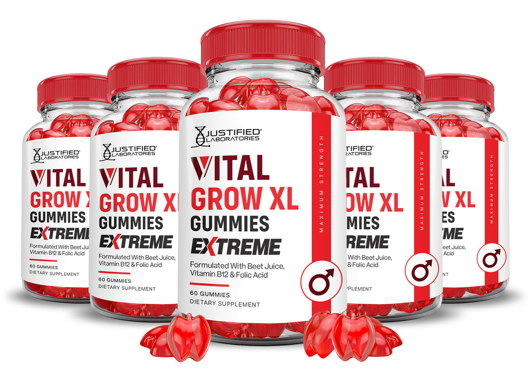 2 x Stronger Vital Grow XL Extreme Performance Gummies 2000MG 5 Bottles