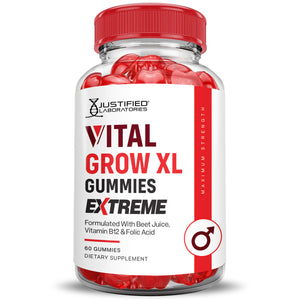 2 x Stronger Vital Grow XL Extreme Performance Gummies 2000MG