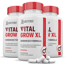 Load image into Gallery viewer, Vital Grow XL Men&#39;s Health Advanced Formula 1484mg 3 Bottles