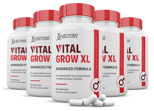 Vital Grow XL Men's Health Advanced Formula 1484mg 5 Bottles