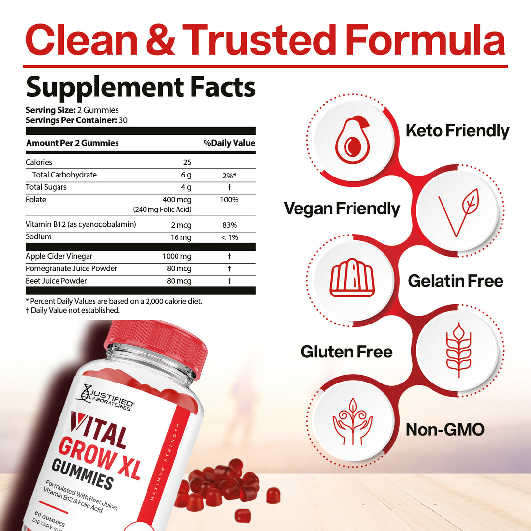 Clean and trusted formula with supplement facts