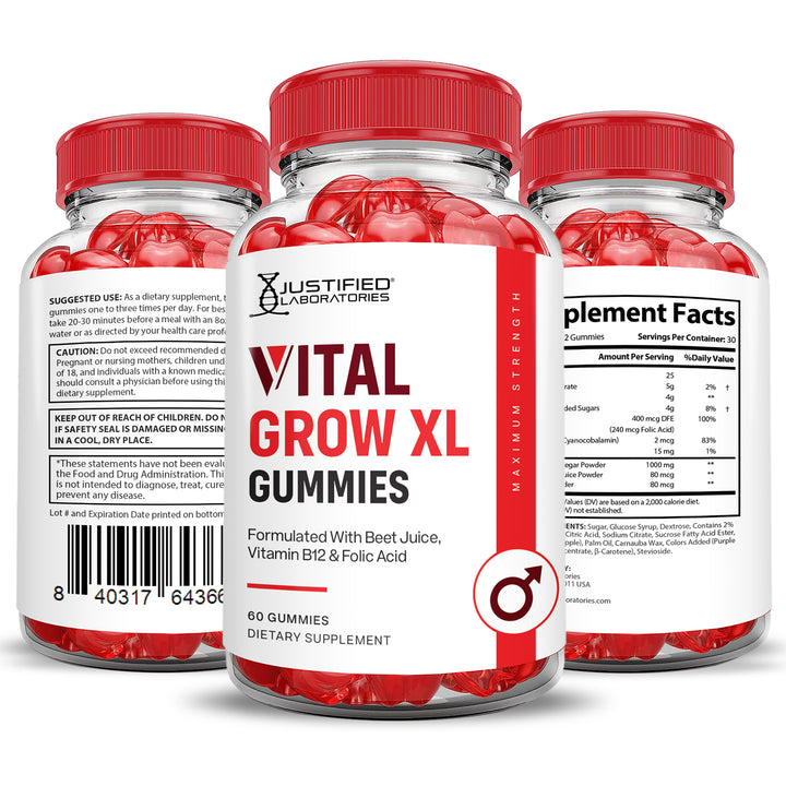Vital Grow XL Performance Gummies 1000MG