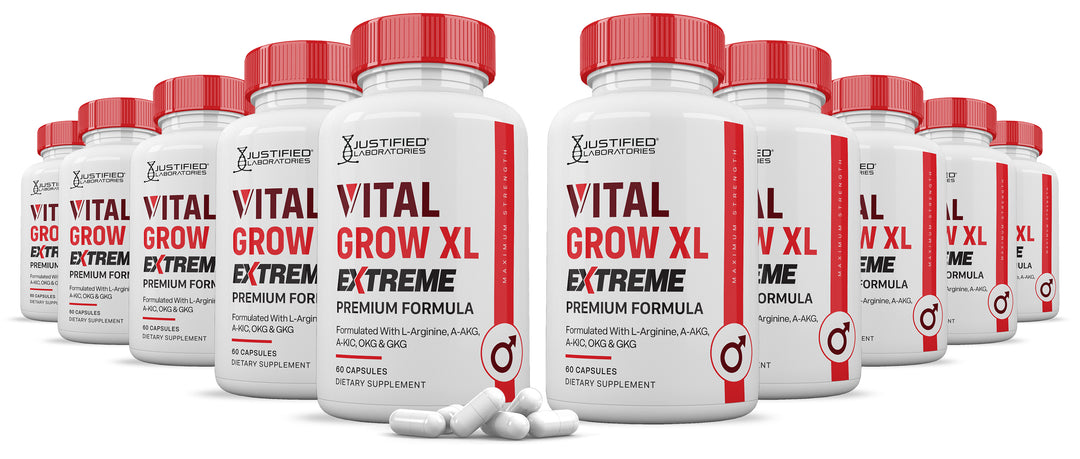 Vital Grow XL Extreme Men's Health Premium Formula 1600MG 10 Bottles