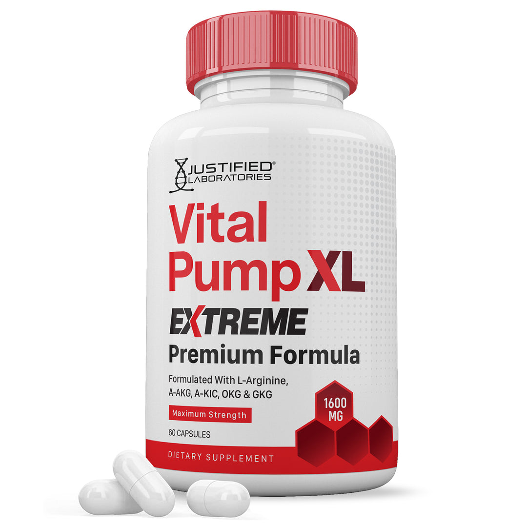 1 Bottle Vital Pump XL Extreme Men's Health Premium Formula 1600MG