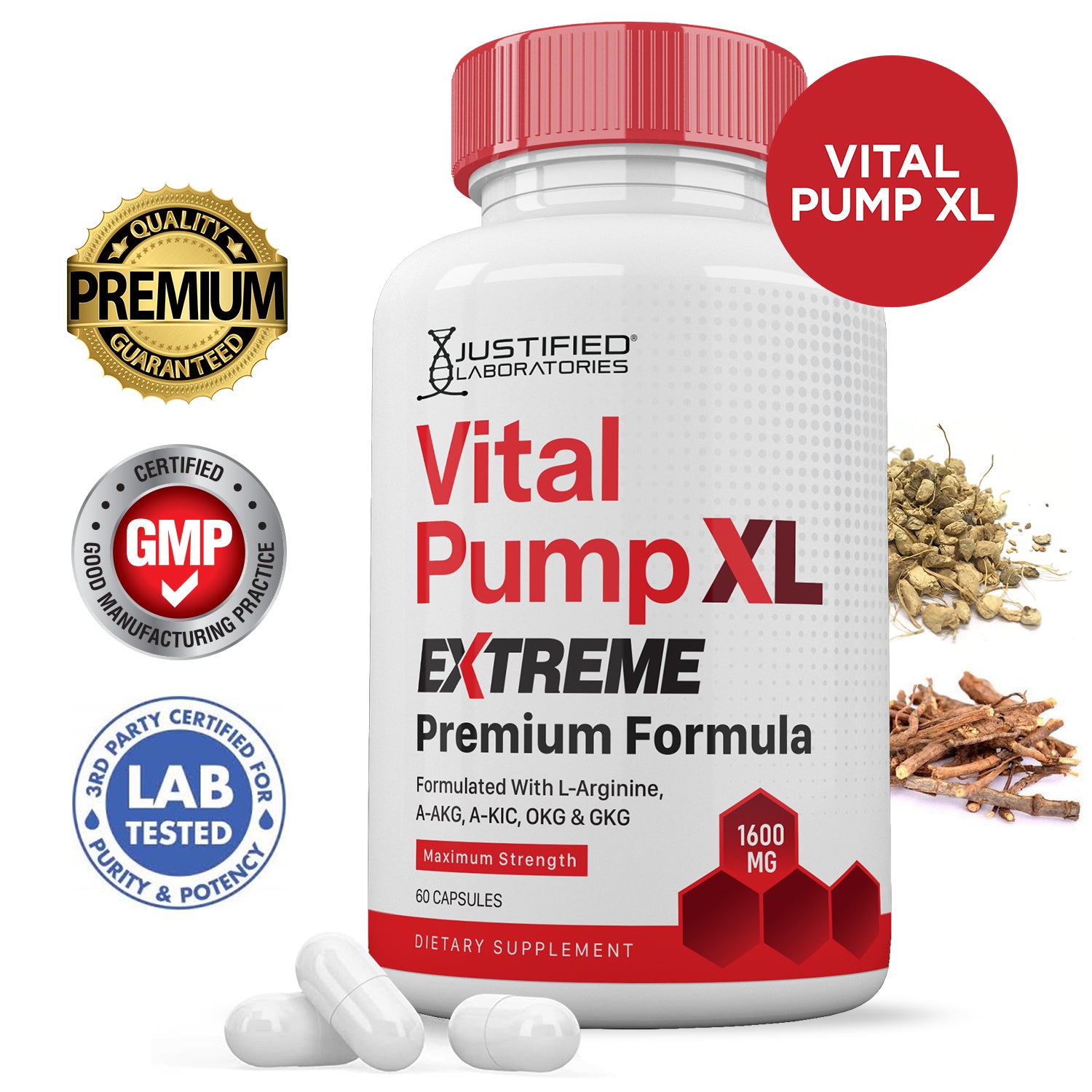 Vital Pump XL Extreme Men's Health Premium Formula 1600MG