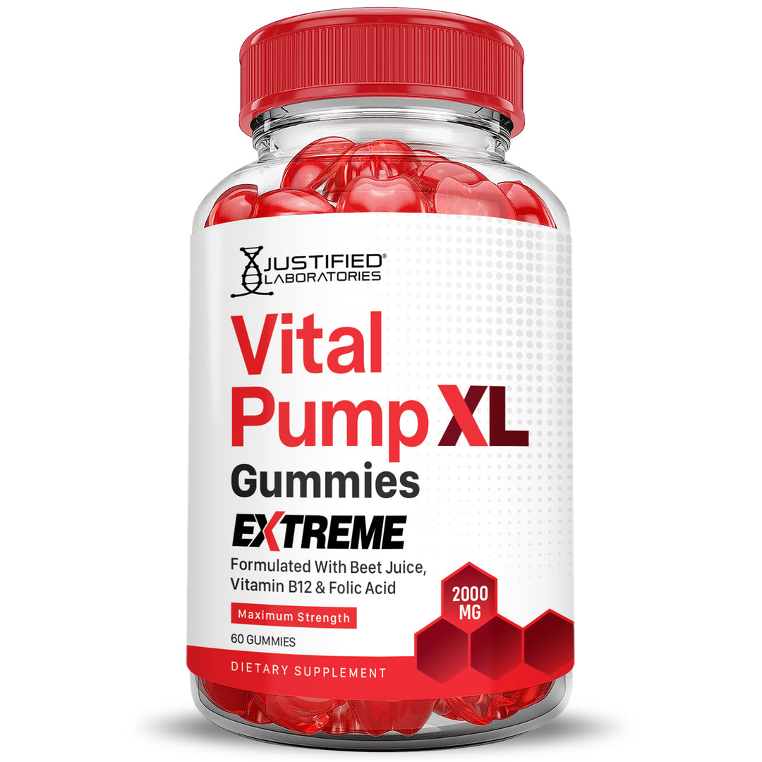 2 x Stronger Vital Pump XL Extreme Performance Gummies 2000MG