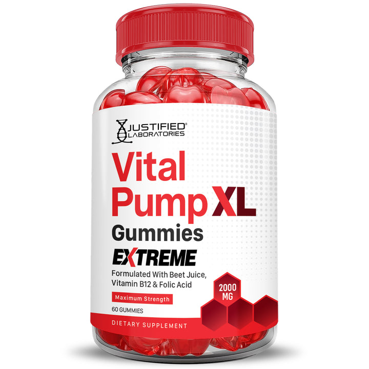 2 x Stronger Vital Pump XL Extreme Performance Gummies 2000MG