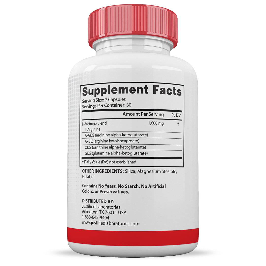 Supplement Facts Vital Pump XL Extreme Men's Health Premium Formula 1600MG