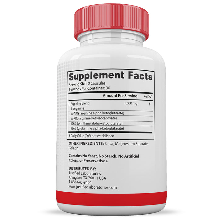 Supplement Facts Vital Pump XL Extreme Men's Health Premium Formula 1600MG