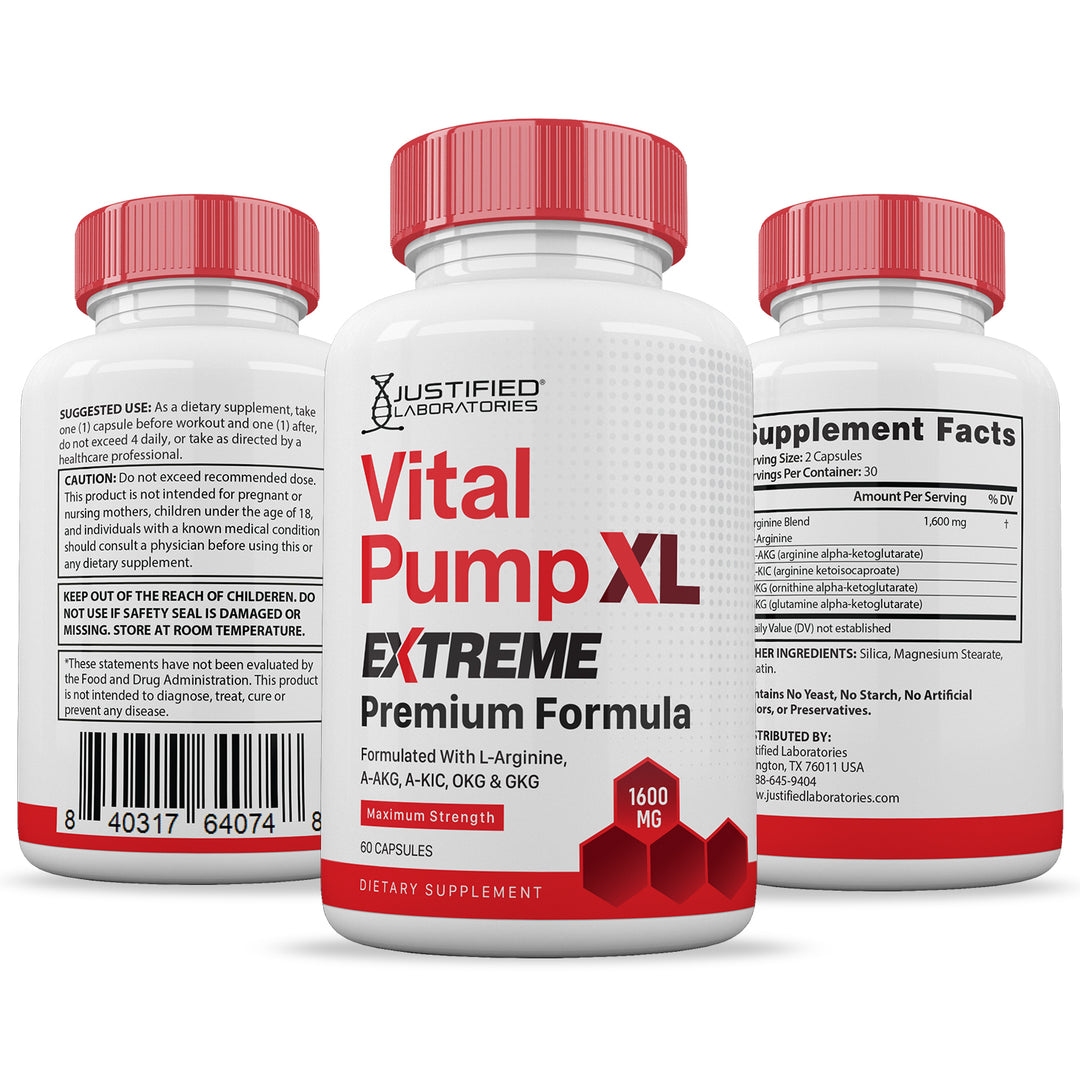 Vital Pump XL Extreme Men's Health Premium Formula 1600MG