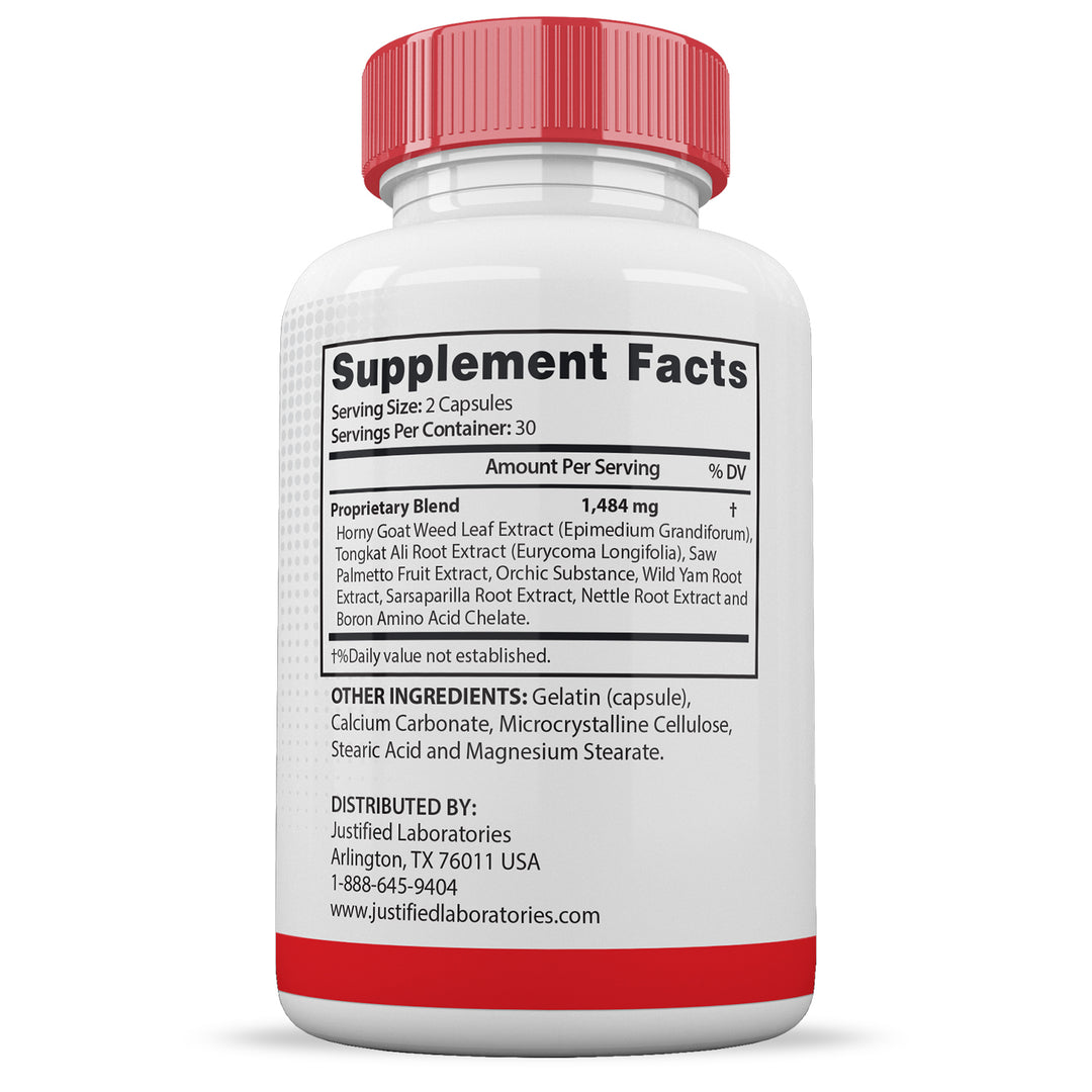 Supplement Facts Vital Pump XL Men's Health Advanced Formula 1484mg