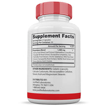 Load image into Gallery viewer, Supplement Facts Vital Pump XL Men&#39;s Health Advanced Formula 1484mg