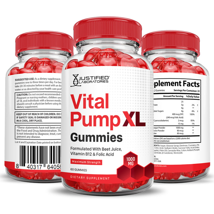 Vital Pump XL Performance Gummies 1000MG