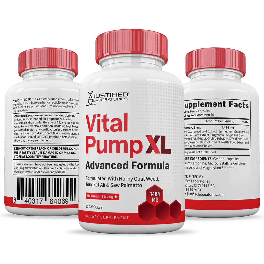 Vital Pump XL Men's Health Advanced Formula 1484mg
