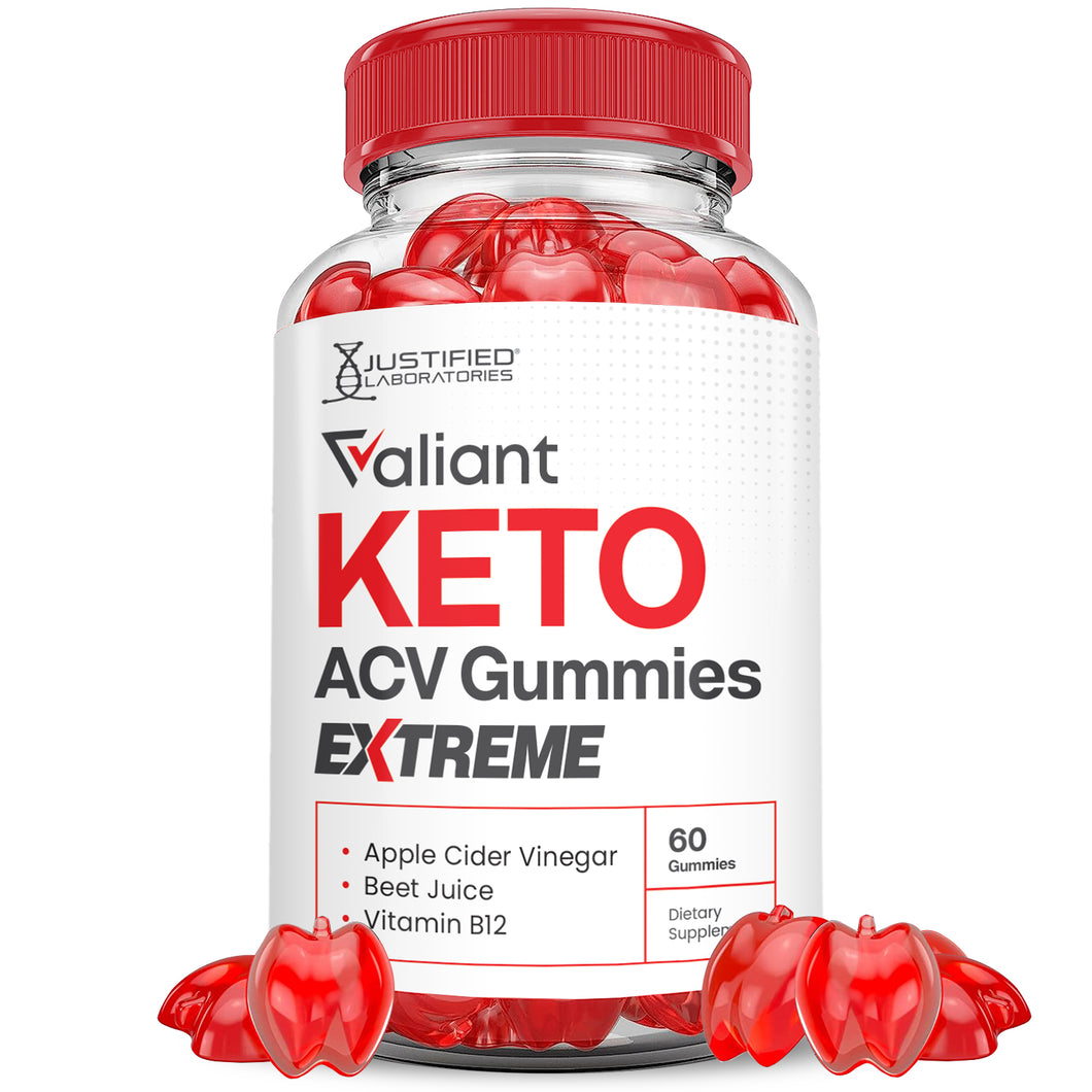 1 bottle Valiant Keto ACV Gummies Extreme 2000mg