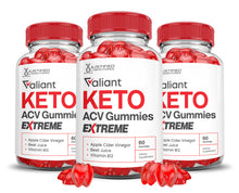 Load image into Gallery viewer, 3 bottles Valiant Keto ACV Gummies Extreme 2000mg