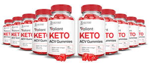 10 bottles Valiant Keto ACV Gummies 1000MG