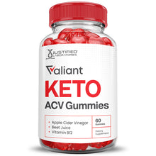 Load image into Gallery viewer, Front of  Valiant Keto ACV Gummies 1000MG
