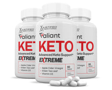 Load image into Gallery viewer, 3 bottles of Valiant Keto ACV Extreme Pills 1675MG