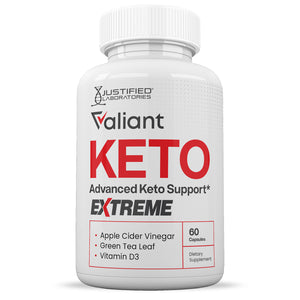 Front of Valiant Keto ACV Extreme Pills 1675MG