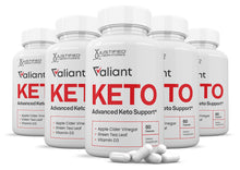 Cargar imagen en el visor de la Galería, 5 bottles of Valiant Keto ACV Pills 1275MG