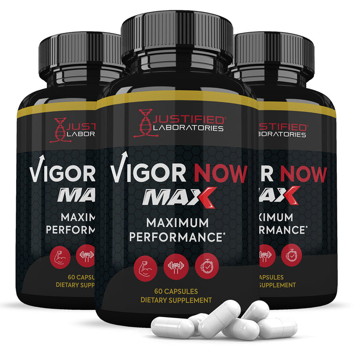 3 bottles of Vigor Now Max Men’s Health Supplement 1600mg