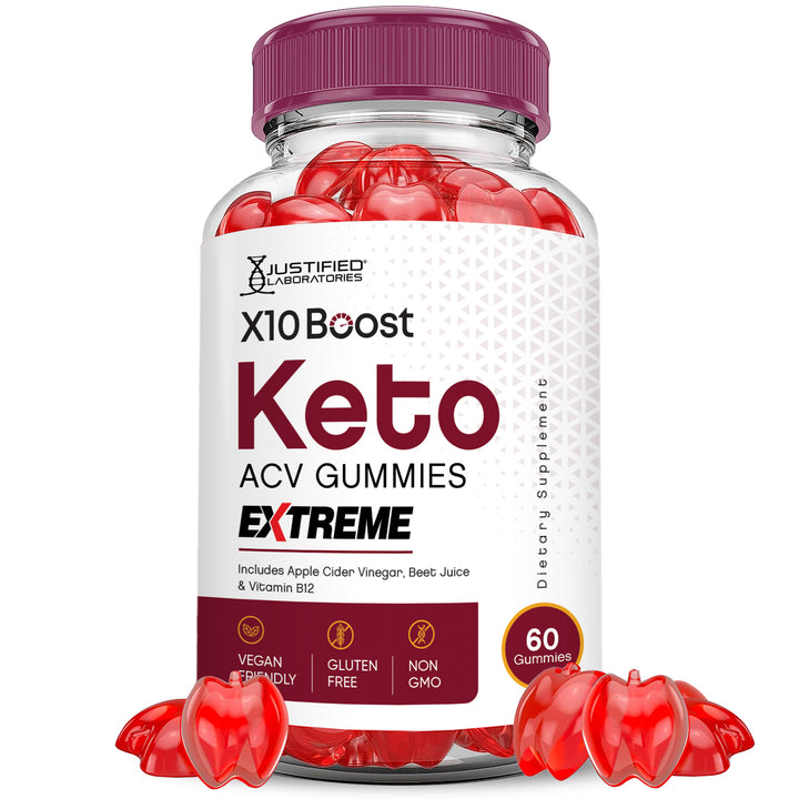 1 bottle X10 Boost Keto ACV Gummies Extreme 2000mg