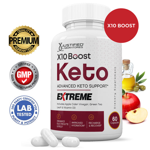 X10 Boost Keto ACV Extreme Pills 1675MG