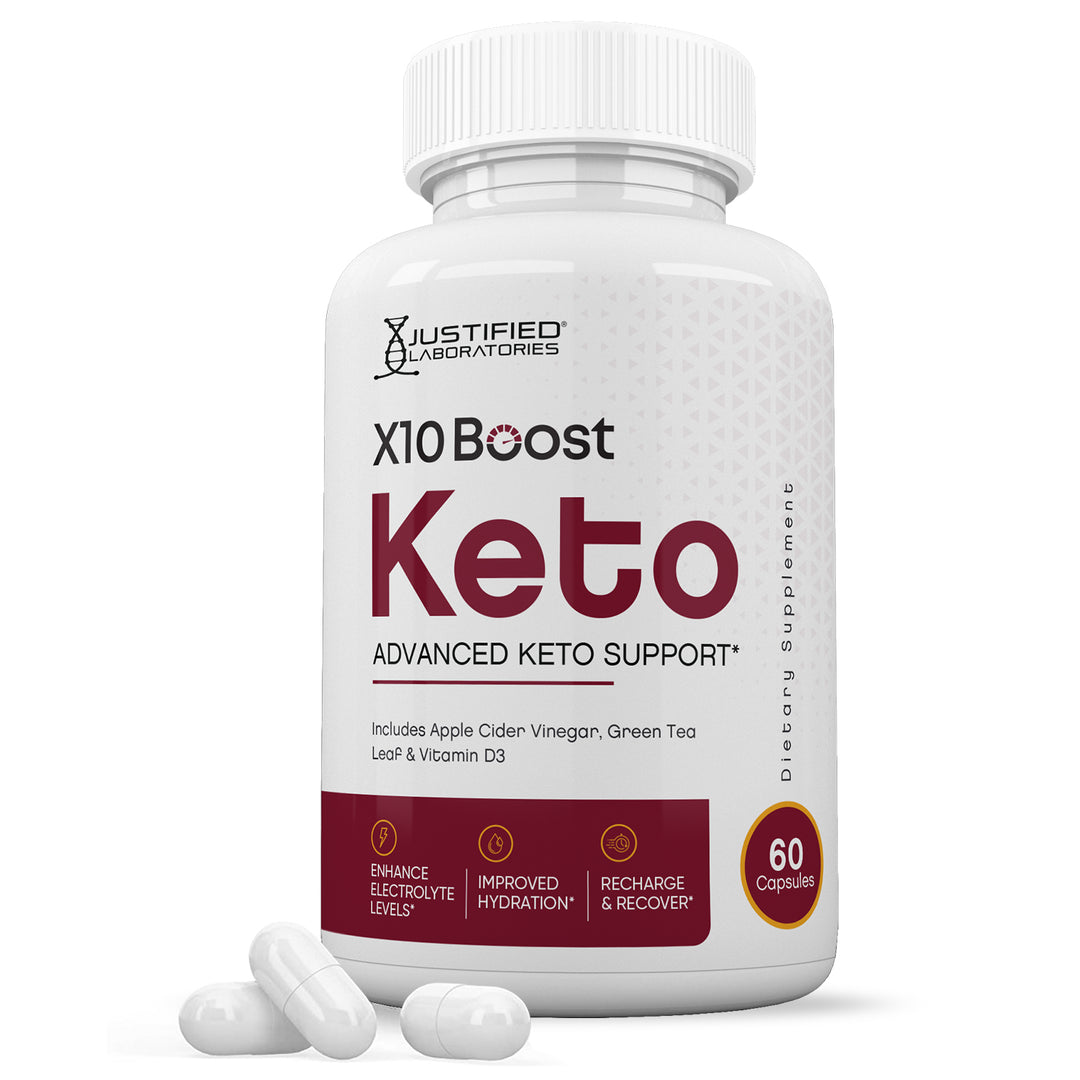 1 Bottle of X10 Boost Keto ACV Pills 1275MG